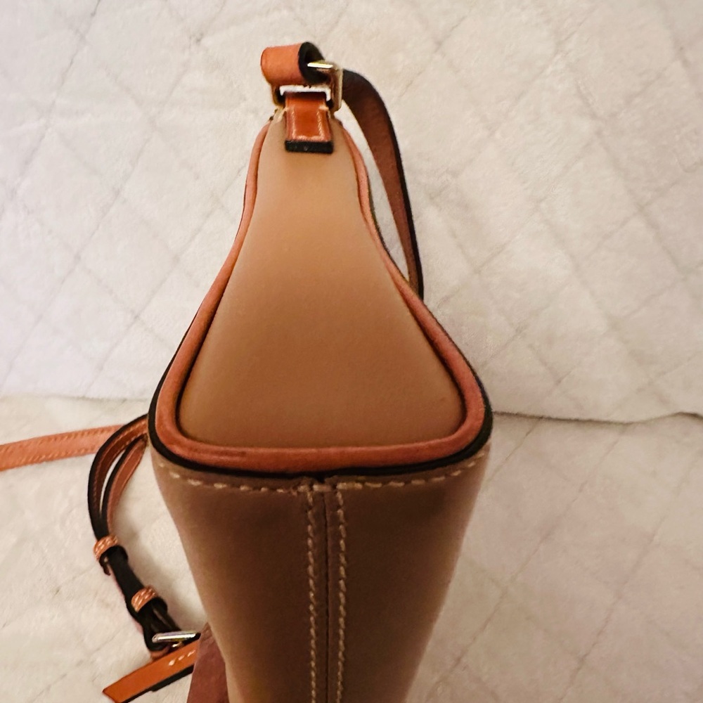 SOLD!!!!Dooney & Bourke Brown Crossbody Bag with Zipper Accents-SOLD!!!! - Picture 4 of 8